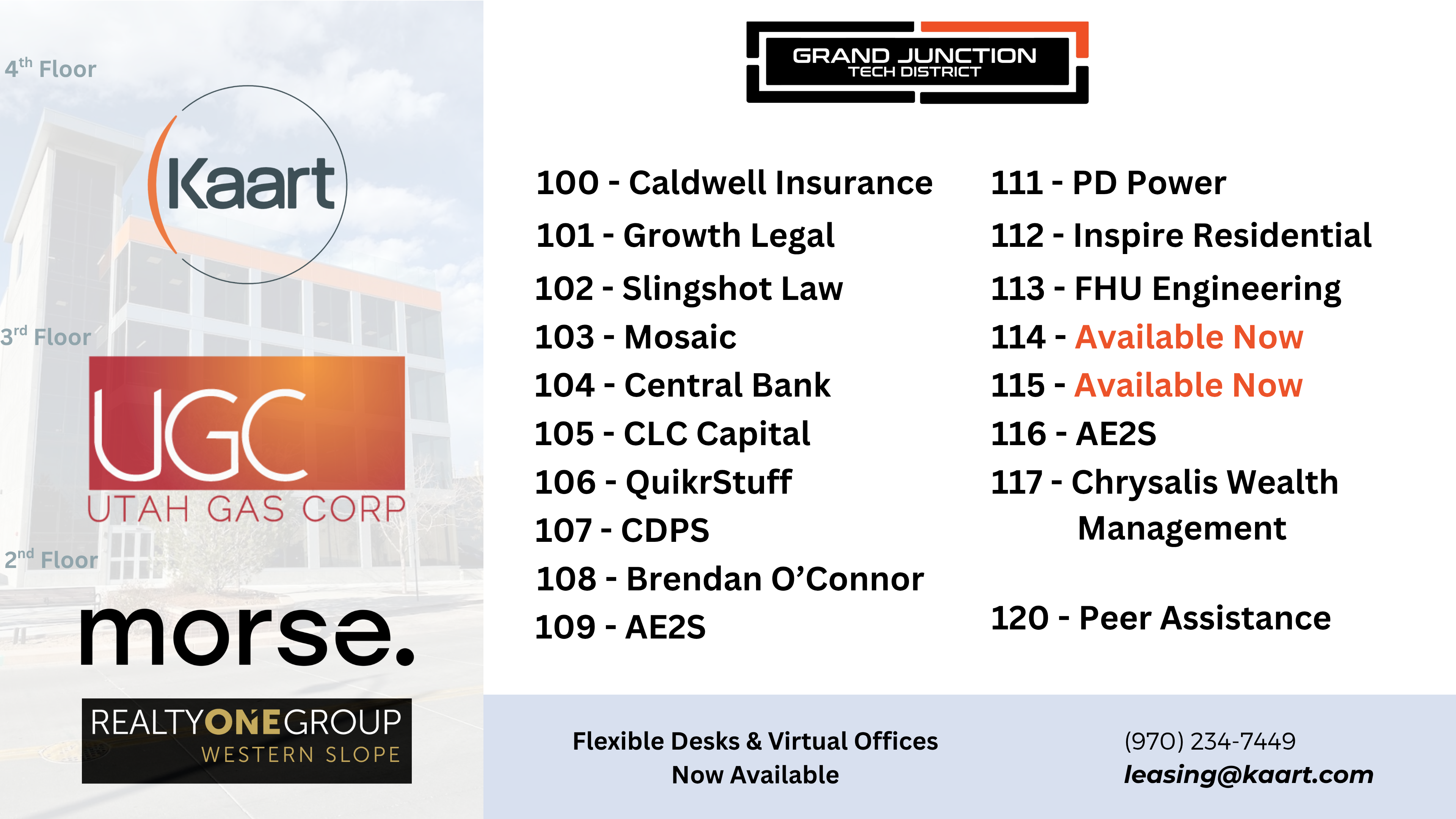 734 Main full building directory