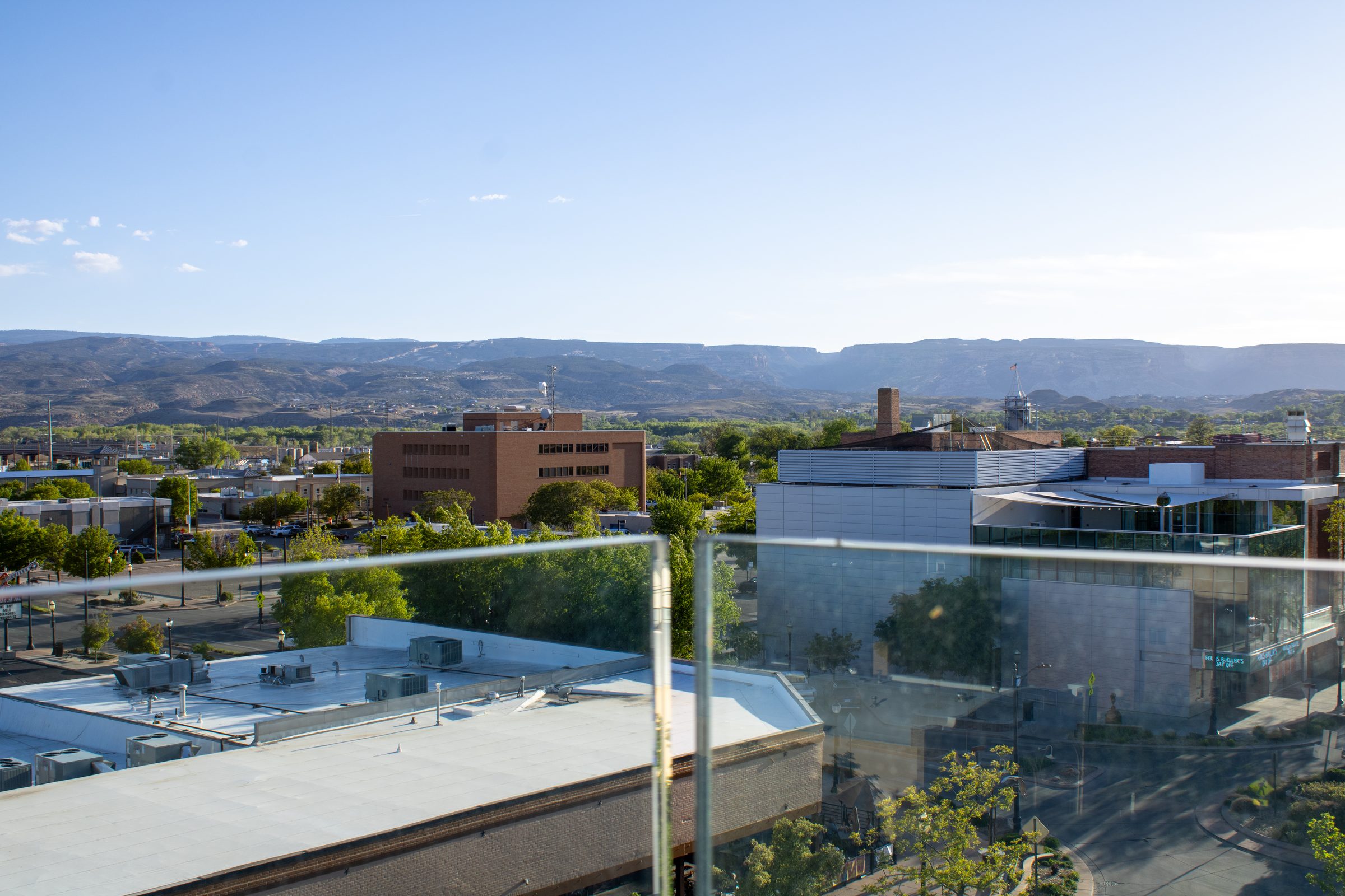 Colorado National Monument view from 734 Main rooftop