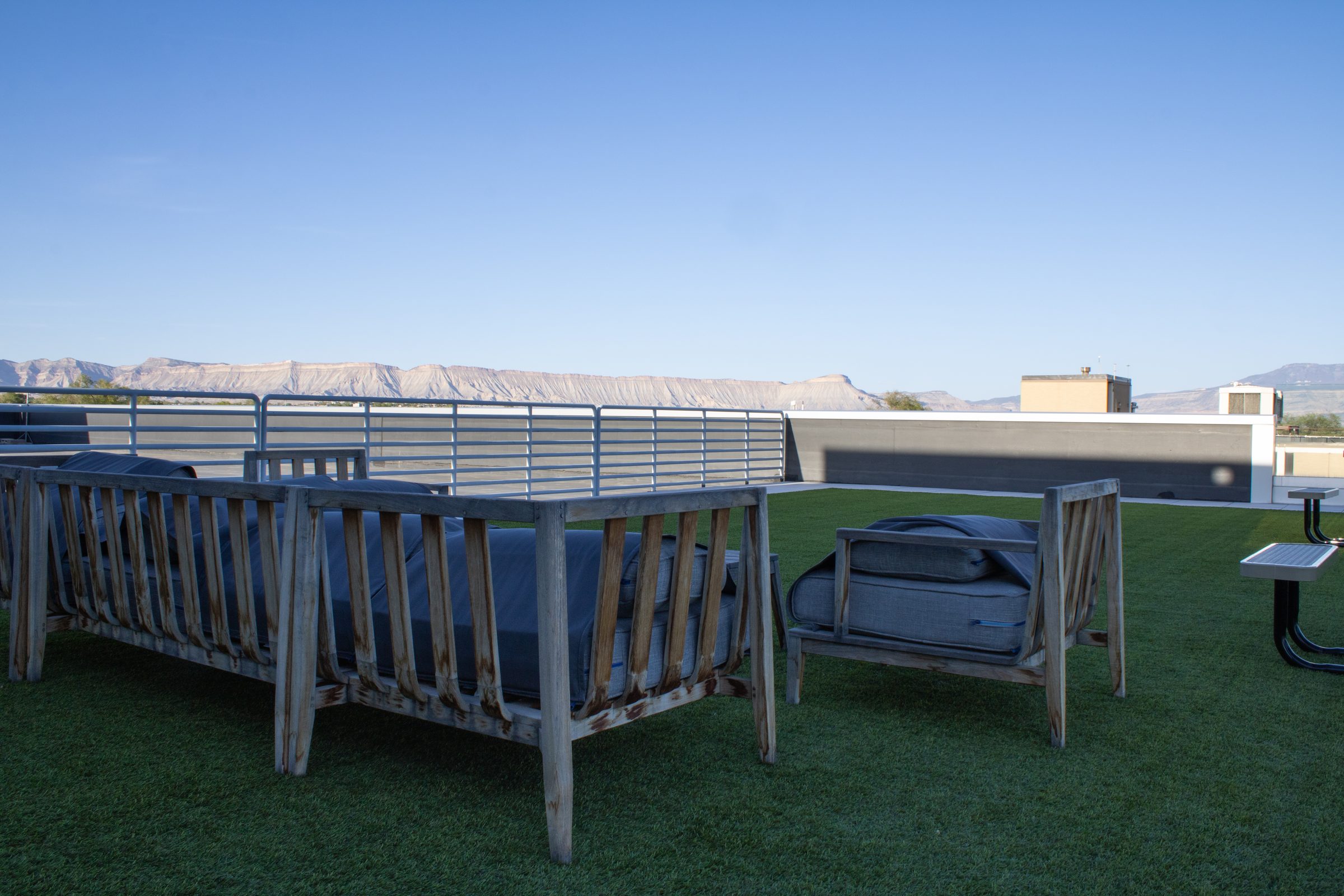 Mt. Garfield view from 734 Main rooftop
