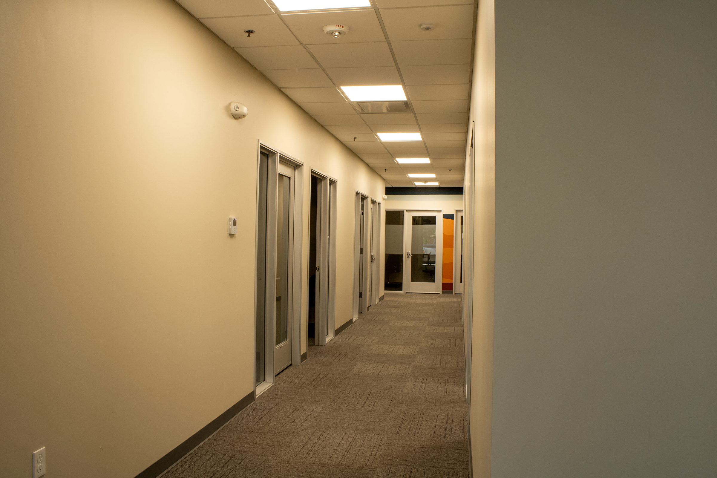 734 Main private office hallway