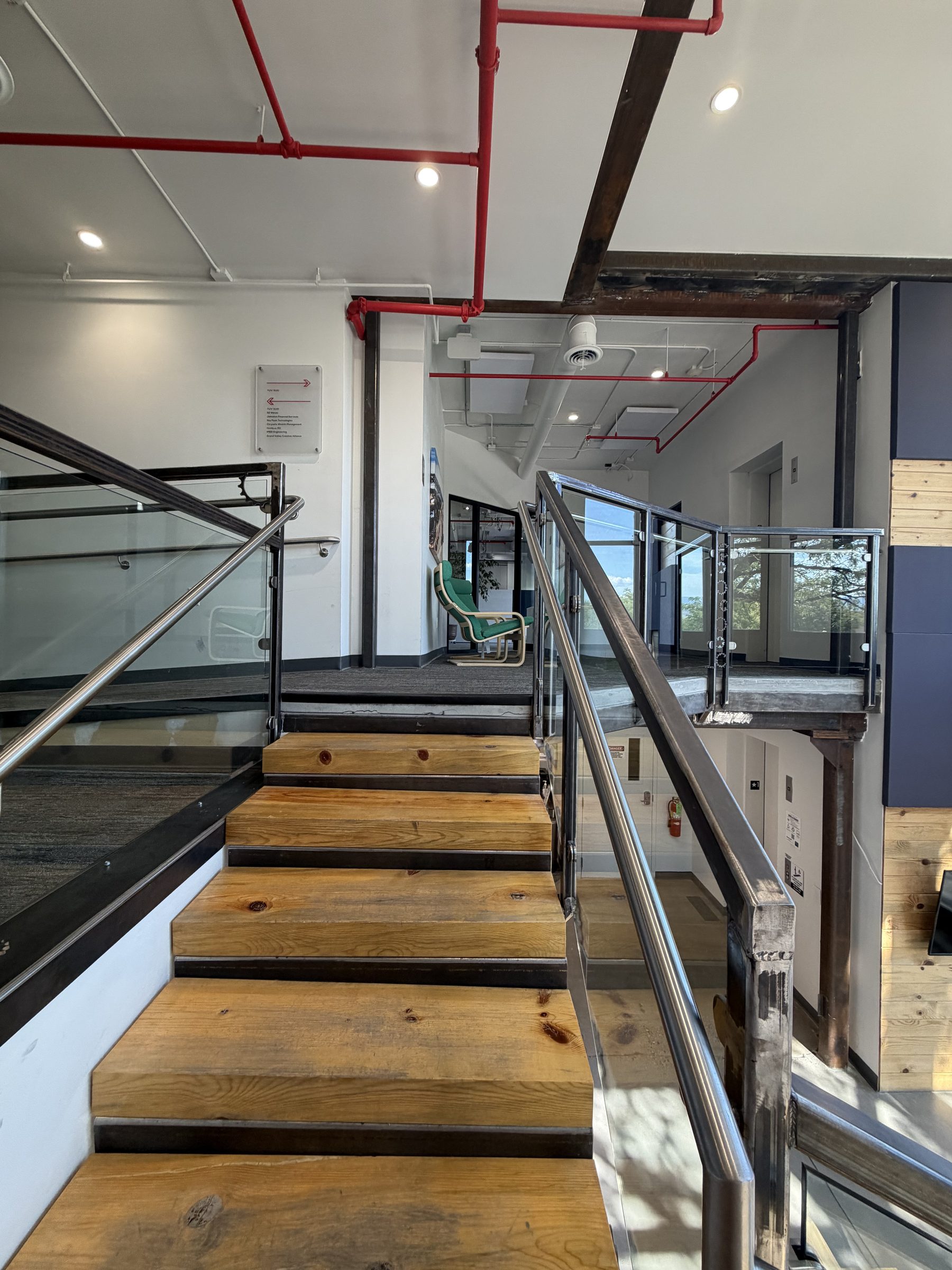 750 Main upper stairwell