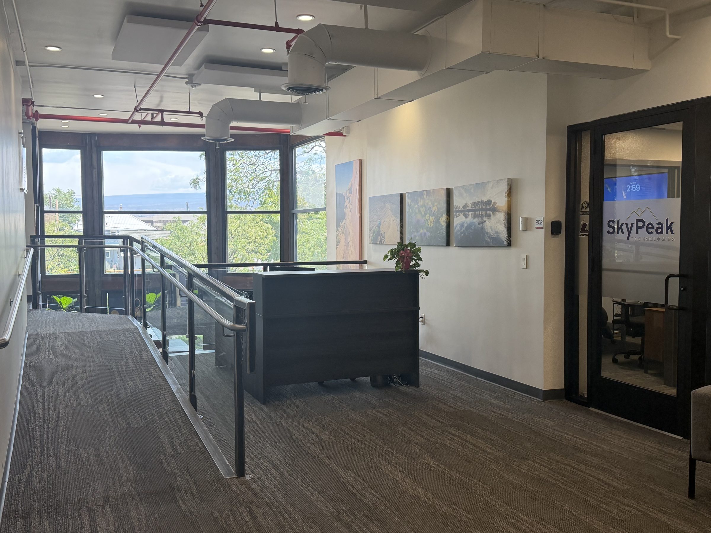 750 Main upstairs reception area